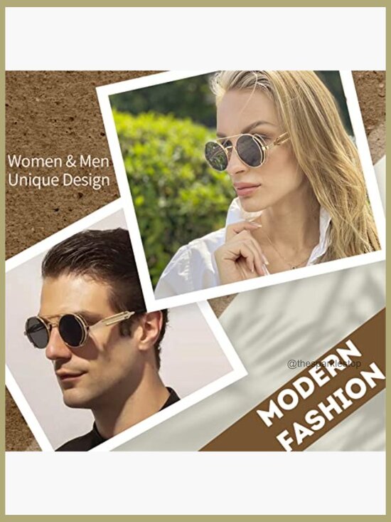 Metal Frame Aviator Sunglasses with UV400 Protection main image 3